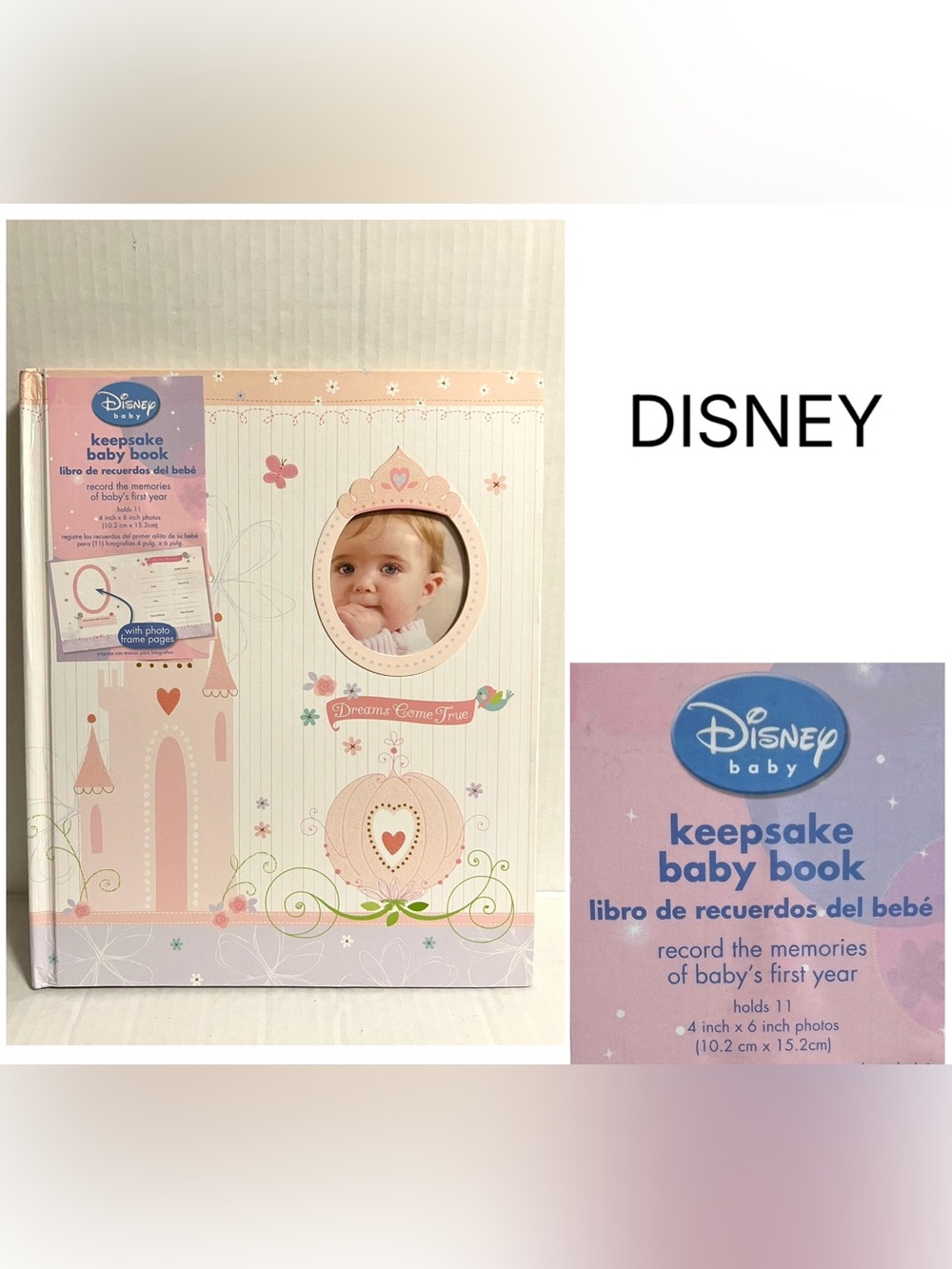 DISNEY BABY - NWT - DISNEY PRINCESS CINDERELLA KEEPSAKE MEMORY BABY BOOK / ALBUM